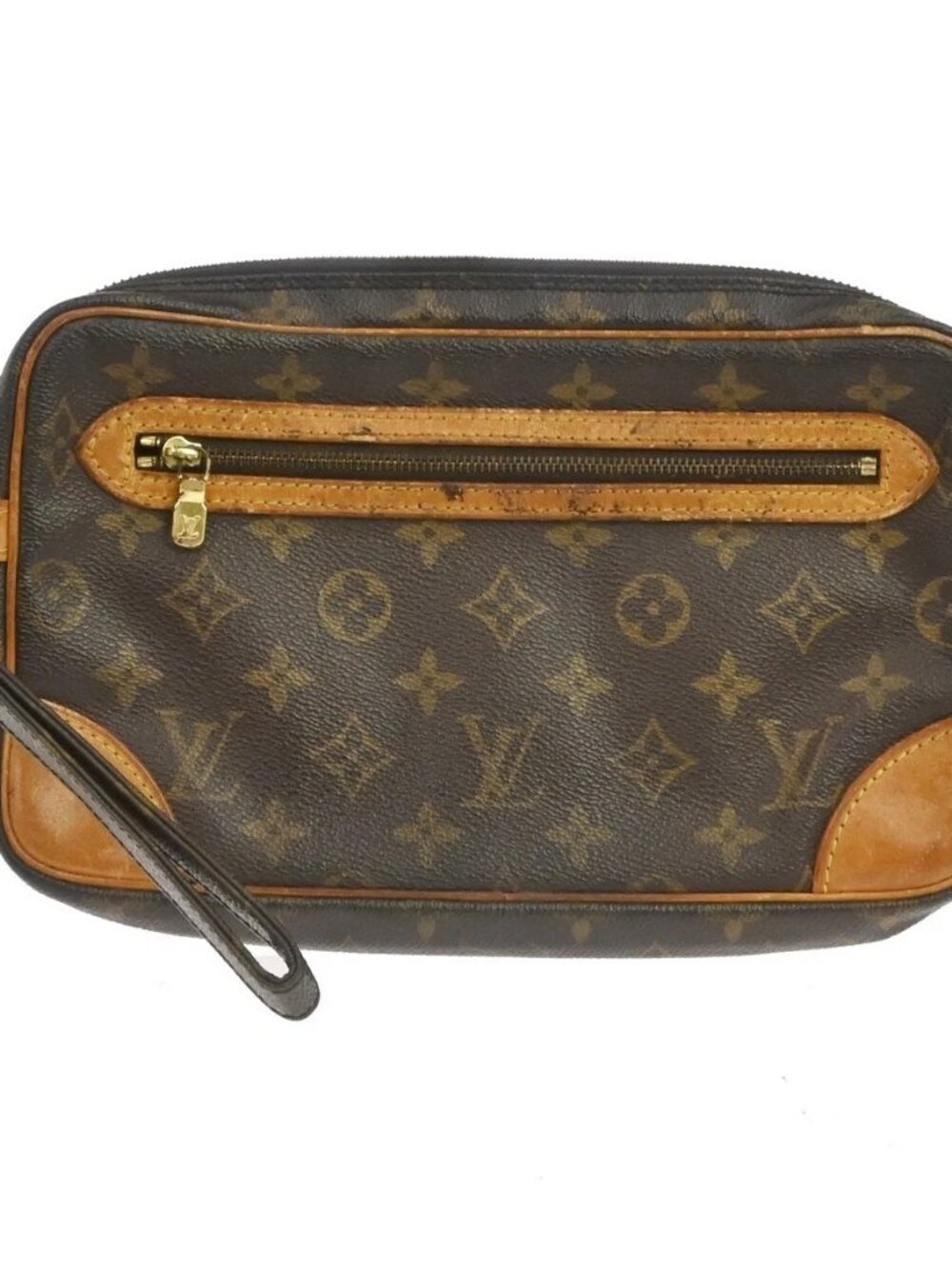 LOUIS VUITTON MARLY DRAGONNE GM CLUCTH BAG PURSE M51825 SL0952 BQ02156